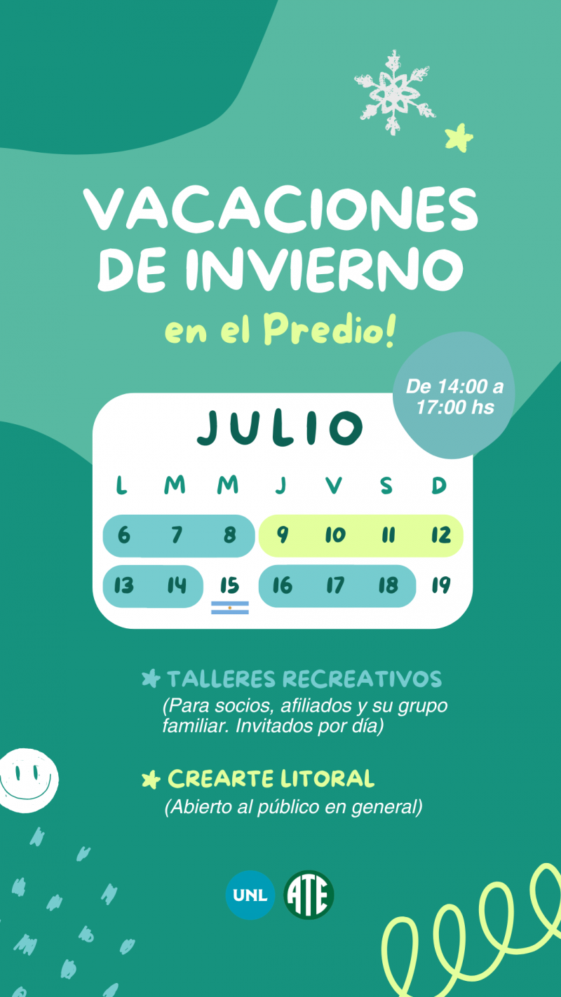¡Vacaciones de Invierno para niños y niñas!